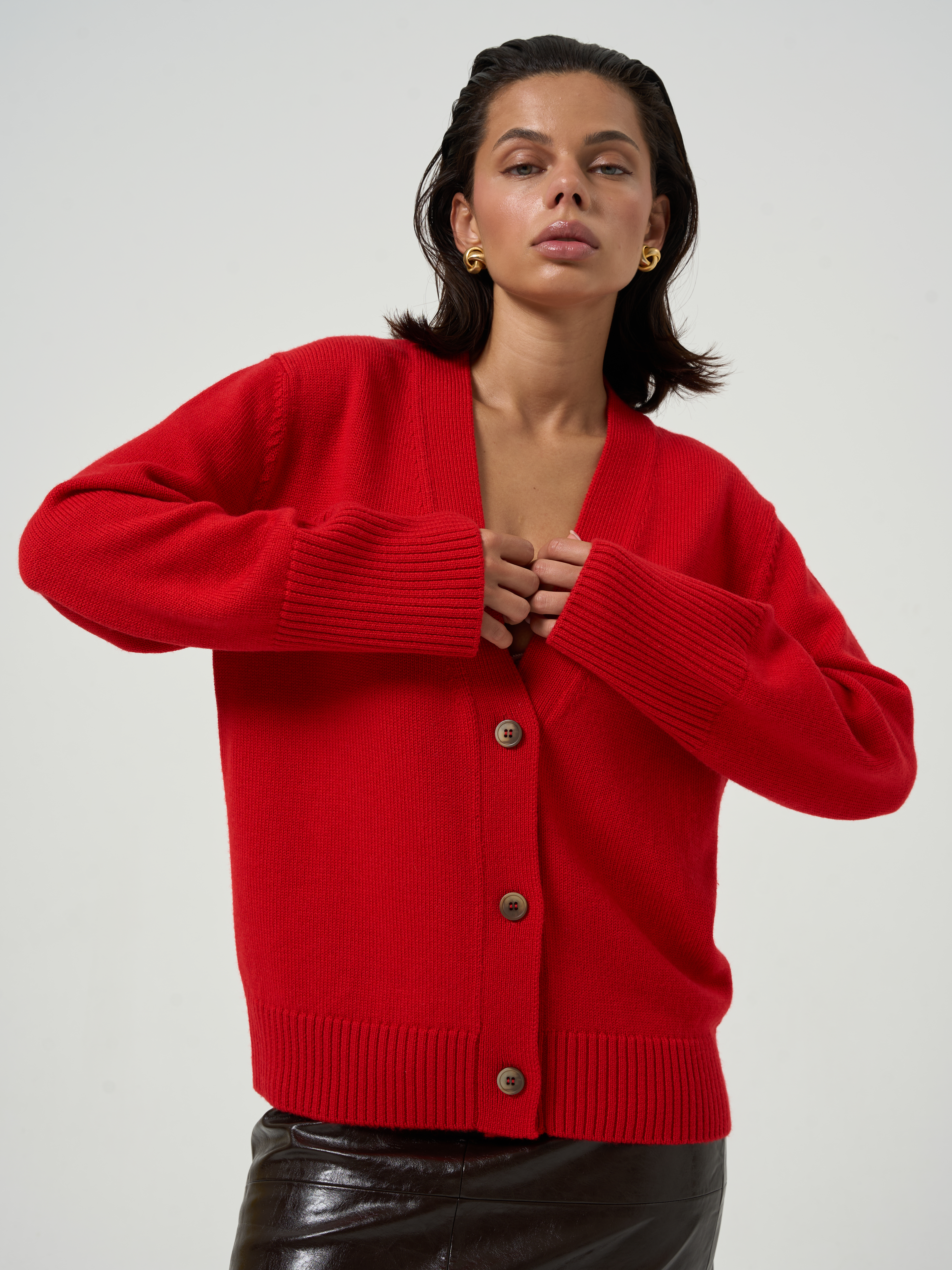 Кардиган красный   