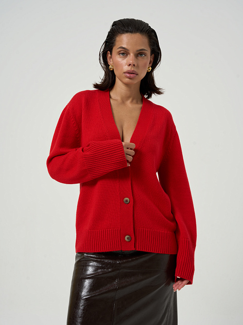 Кардиган красный   