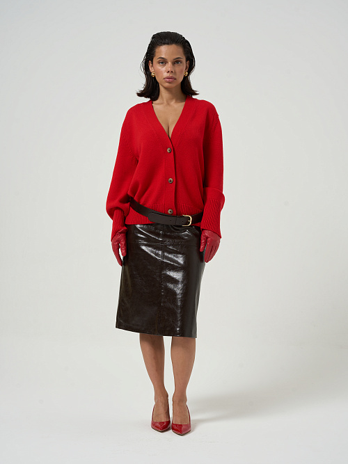 Кардиган красный   